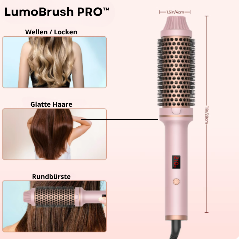LumoBrush PRO™ - Vielseitige Rundbürste